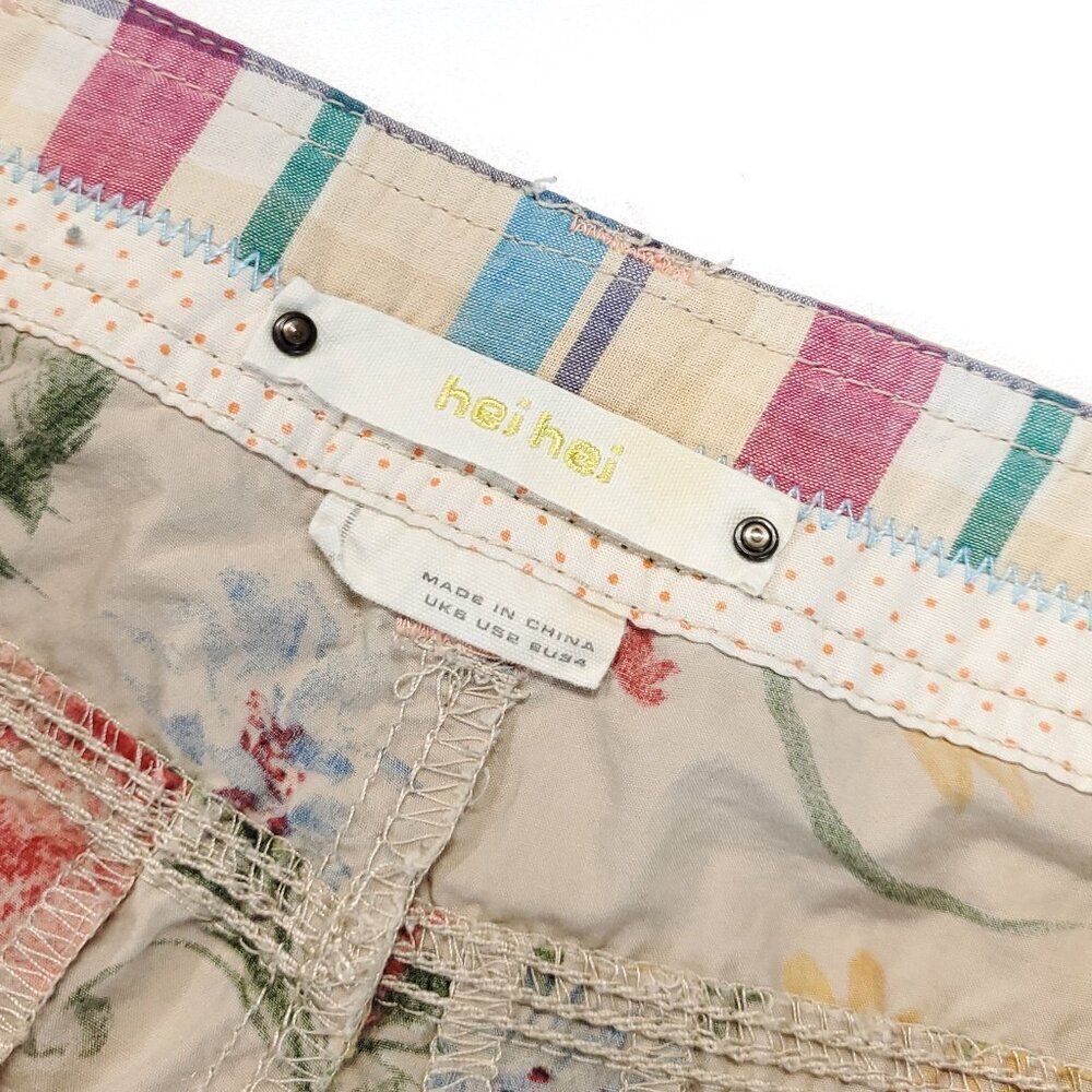 Anthropologie Hei Hei Sundrop Floral Cargo Pants Size 2 - Picture 12 of 13